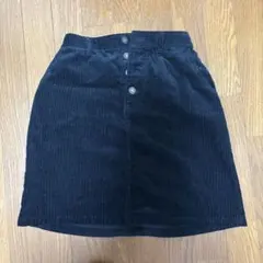 黒 コーデュロイ タイトスカート M