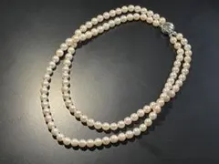 花珠級✨アコヤ真珠 ロング ネックレス 80cm 干渉色 本真珠 パール 