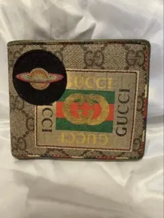 GUCCI クーリエ GGスプリーム 二つ折り財布 宇宙ワッペン付のサムネイル