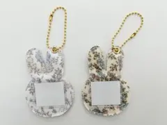 【011】 ハンドメイド ネームホルダー ネームタグ リバティ ムーンモス