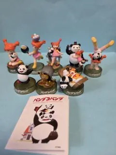 【非売品】パンダコパンダ ボトルキャップ 海洋堂 全6種+Secret2 レアのサムネイル