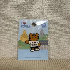 【新品未使用】韓国 ピンバッジ タイガー I ♡KOREA SEOULのサムネイル