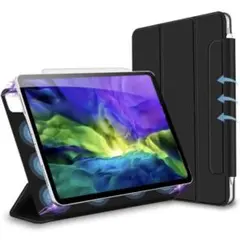 iPad pro 11 ケース 2020 三つ折りスマート オートスリープ 磁気