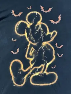 アメリカンサンダーミッキーTシャツ disney usa ビンテージ ボロ