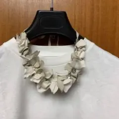 美品 49AV.ジュンコシマダ 春服 リネントップス サイドスリット 38 