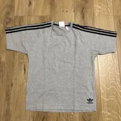 adidas アディダス グレー Tシャツ Mサイズ 3本ライン