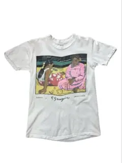 【ヴィンテージ】アートTシャツ　ポールゴーギャン　artタヒチ 90年代ヴィンテージ ポール・ゴーギャン タヒチアート Tシャツ