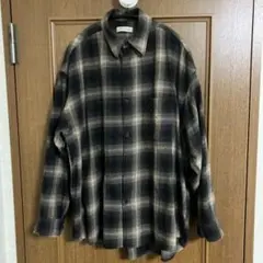 【フリークスストア】チェックシャツ　Lサイズ ブラウン