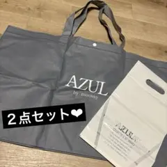 AZUL 不織布ショッパー/ジップロック付き袋