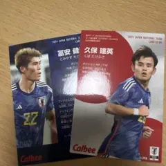 カルビー サッカー日本代表カード 久保建英 冨安健洋 2枚セット