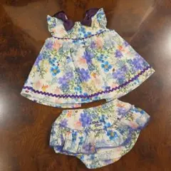 ANNA SUI mini 花柄セットアップ 70cm　ノースリーブのサムネイル