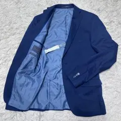 ZARA MAN ネイビー テーラードジャケット ブレザー　紺ブレ　50
