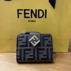5月売切り】新品未使用 FENDI 三つ折り財布 FFダイヤモンド ズッカ総柄 