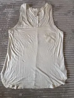 エイチアンドエム　H&M タンクトップ ノースリーブ　レーヨン　M ポケット付