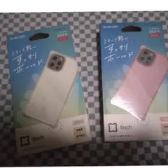 エレコム・2020・6.1㌅・《finch》ピンク&白・2個セット