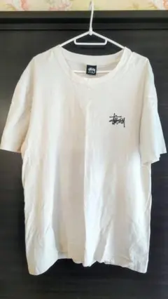 Stussy Tシャツ ホワイト バックプリント - メルカリ