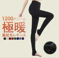 【美品】フェイクタイツ（トレンカ）裏起毛 ベージュ