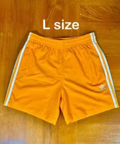 adidas オレンジショートパンツ L スイムパンツ