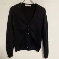 UNIQLO ユニクロ ブラック カシミヤ100% Vネック カーディガン S