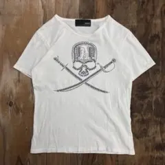 ABORDAGE スカル ラインストーンTシャツ 平成ギャル男 お兄系 ROEN