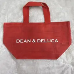 美品DEAN&DELUCA メッシュ トートバッグ ブラッドオレンジ Sサイズ