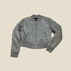 【美品】グレー ボンバージャケットのサムネイル