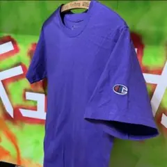S 紫 チャンピオン プレーン Tシャツ