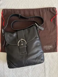 COACHコーチ ソーホー レザー ショルダーバッグ黒