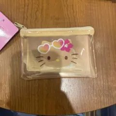 日焼けキティ　フラットポーチ　1点　ダイソー　セリア