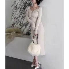 ROYALPARTY アンダーレーススリットタイトワンピース