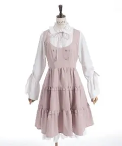 axesfemmePOETIQUE 姫袖風ジャンパースカートドッキングワンピースのサムネイル