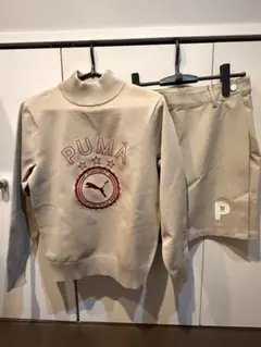 お値下げ　新品　PUMA ベージュ　スカートセット　M