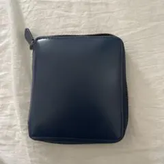 MURA ネイビー 二つ折り財布 合成皮革