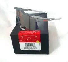 100% Speedcraft グレイ クリムゾン ワンハンドレッド サングラス
