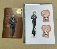 刀剣乱舞　雲生　祝装　スクエア缶バッジ　箔押しクリアカード 刀剣乱舞 雲生 祝装 スクエア缶バッジ 箔押しクリアカード 刀剣