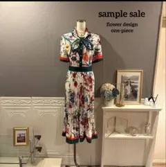 ITALY Design】グラス柄デザイン ロングワンピース - メルカリ