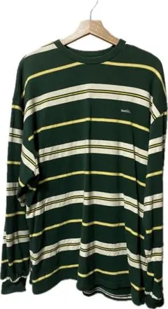NAUTICA ボーダー ロングスリーブTシャツ L