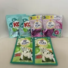 洗濯洗剤　柔軟剤　試供品6つセットのサムネイル