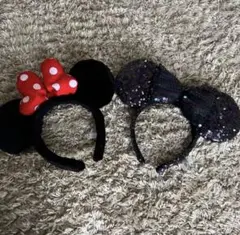 ミニーマウス カチューシャセット