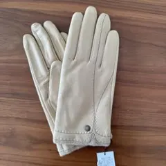 未使用　タグ付き　トプカピ　ベージュ キャメル　レザー 手袋　羊革