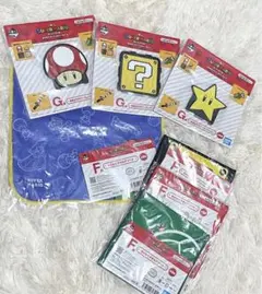 スーパーマリオ　一番くじ　ラバーコースター　ハンカチ