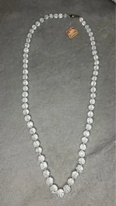 天然水晶 カットネックレス クリアクォーツ 透明 上品アクセサリー