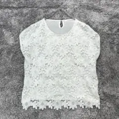 ✨レイカズンフェバリ【F】白 春夏 レースプルオーバー フレンチスリーブのサムネイル
