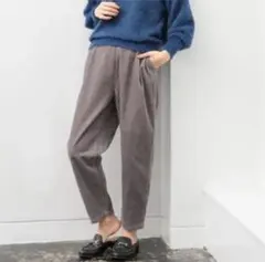 ストレッチコーデュロイテーパードパンツ cotton usa