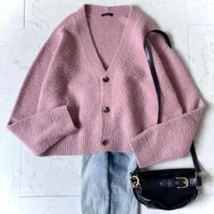 ブークレ カーディガン