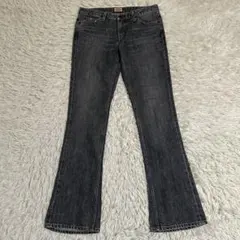 【archive】 y2k フレアデニム 30 グレー M