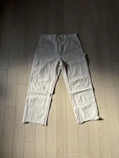 【300円スタート】　カーハート　ダブルニー　ホワイトペインター　USA製