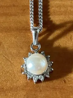 ネックレス　パール　シルバー　新品
