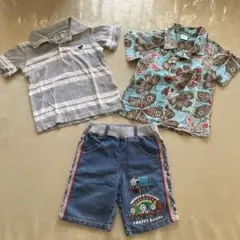 babyGap 他キッズ男子服90-100トップス2枚＆パンツ1枚