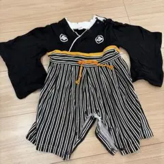 袴ロンパース　70 黒　ベビー　着物